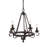 Ashle 5 - Light Dimmable Wagon Wheel Chandelier