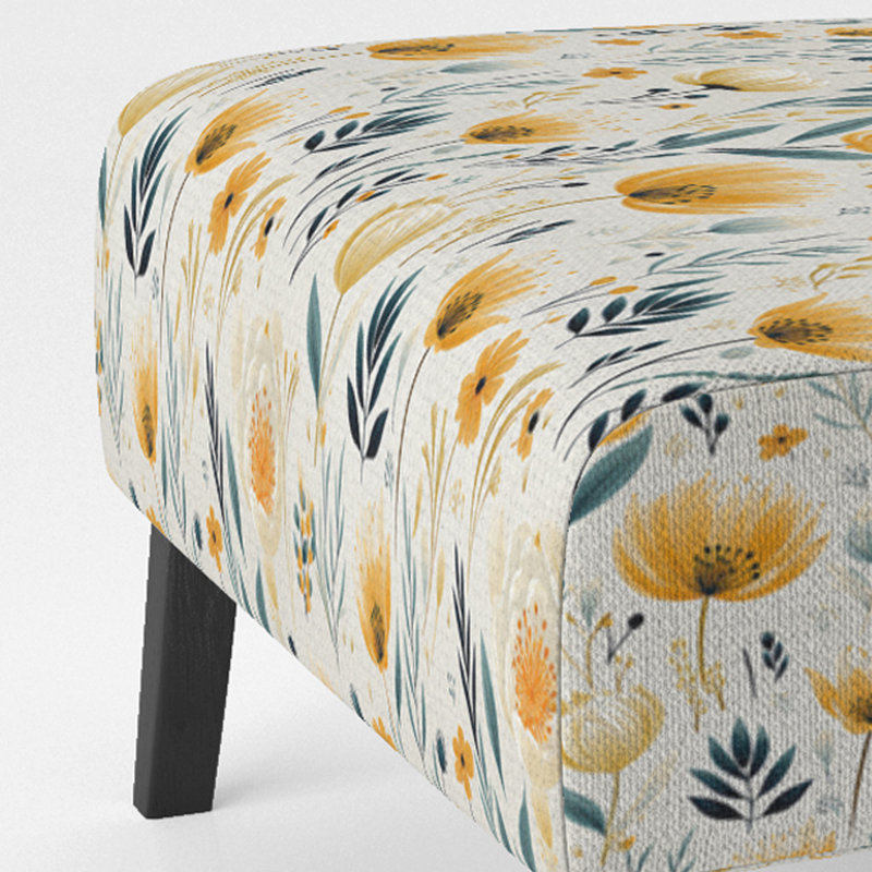 Fauteuil de chambre rembourré Yellow Garden
