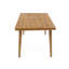 Table de salle à manger d'extérieur en bois d'acacia, durable et élégante pour les rassemblements de patio et de jardin