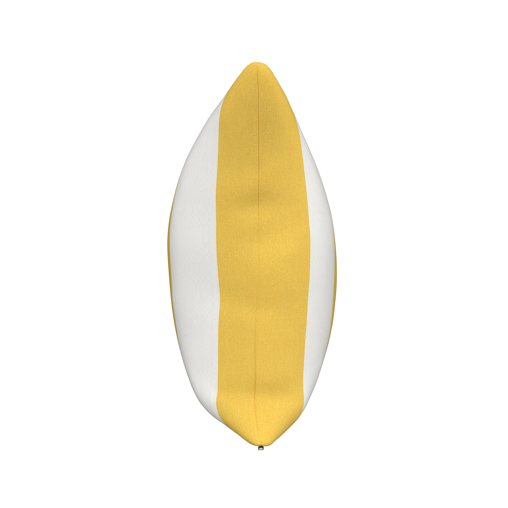 Amala Outdoor/Indoor Kidney Pillow, Sail away sunflower cabana stripe