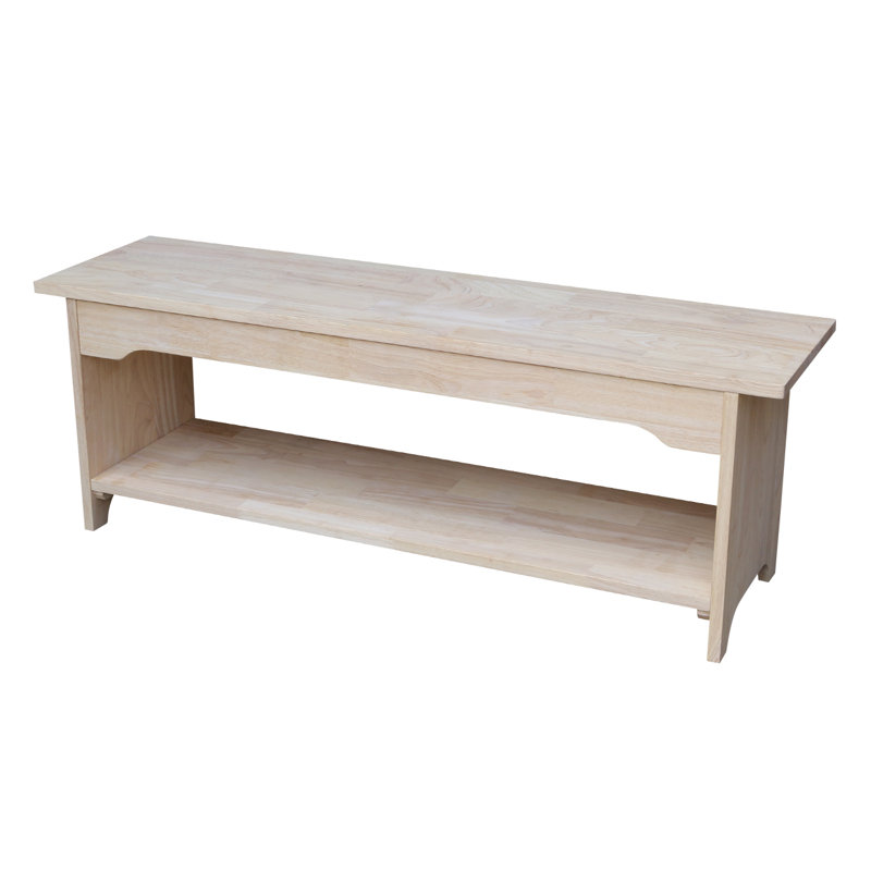 Manatuto Solid Wood Storage Bench, 17" H x 17" H x 48" W x 13" D W x 13" D
