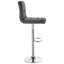 Dequincy Swivel Upholstered Adjustable Height Bar Stool with Steel Frame-848258900