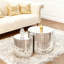 Table basse avec miroir
