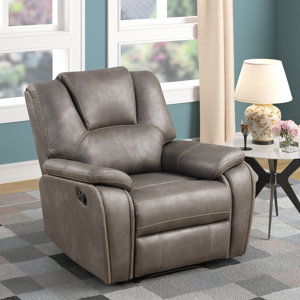 Meendert 39'' Wide Classic and Soft Overstuffed Manual Recliner with Comfy Backrest