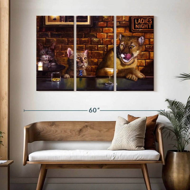Ketti On The Prowl, 32" H x 50" W