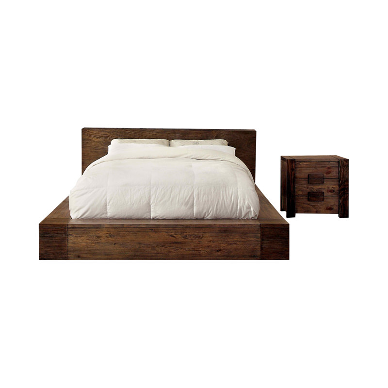 Ensemble de chambre configurable avec lit plateforme Rahmir