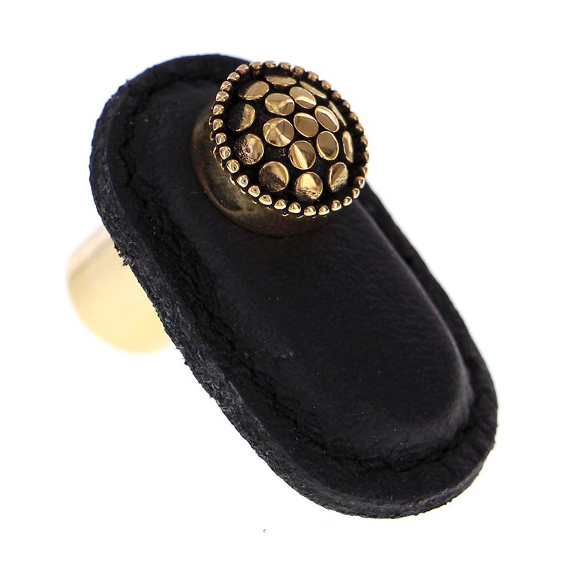 Tiziano Novelty Knob, Antique Gold, Black