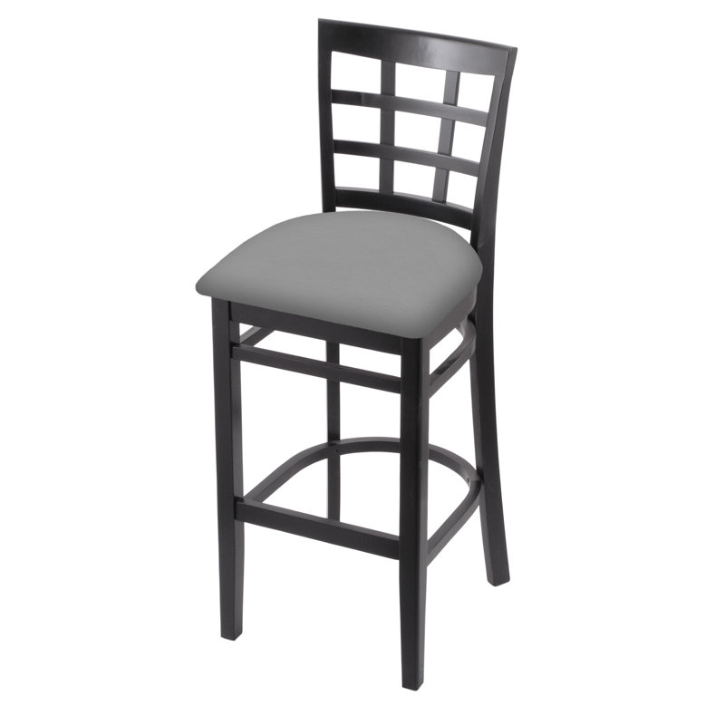 30" Bar Stool, Black, Canter Folkstone Gray, Counter Stool (25" Seat Height)