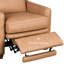Fauteuil inclinable électrique 32 po en cuir véritable avec paroi zéro et repose-pieds dissimulés-118684495