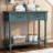 Daisy Series Console Table Traditional Design With Two Drawers And Bottom Shelf (Navy)-1714005597