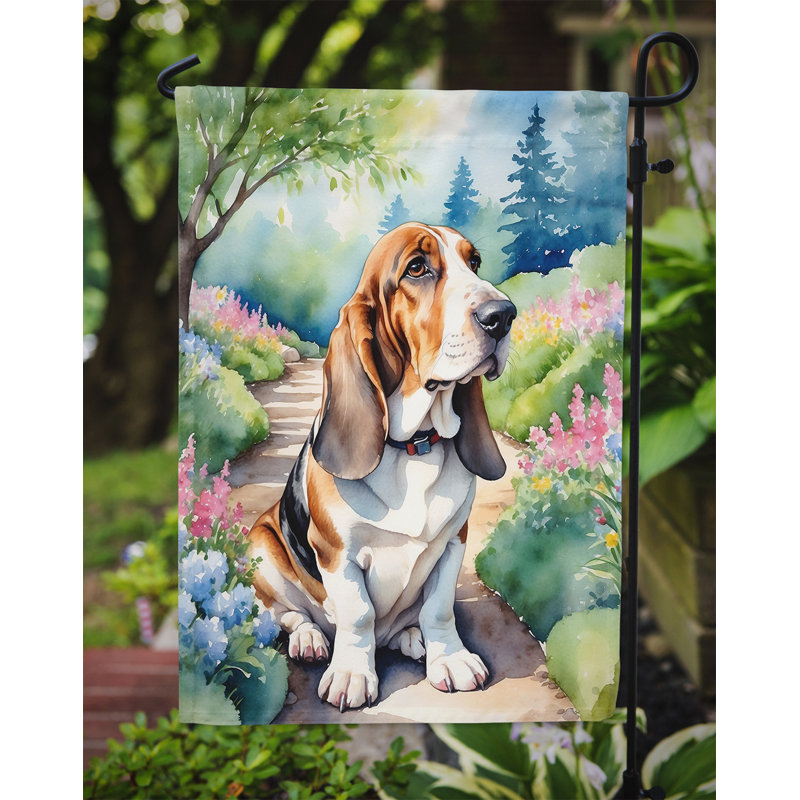 Drapeau de jardin en polyester H 15,5 po x l 11,25 po Tacey