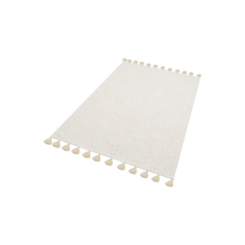 Tapis marocain à tissage plat à franges marocain, Tapis de couloir 3 pi 9,81 po x 9 pi 10,11 po