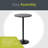 Round Outdoor Bar Table , 23.7 " W 23.7 " D