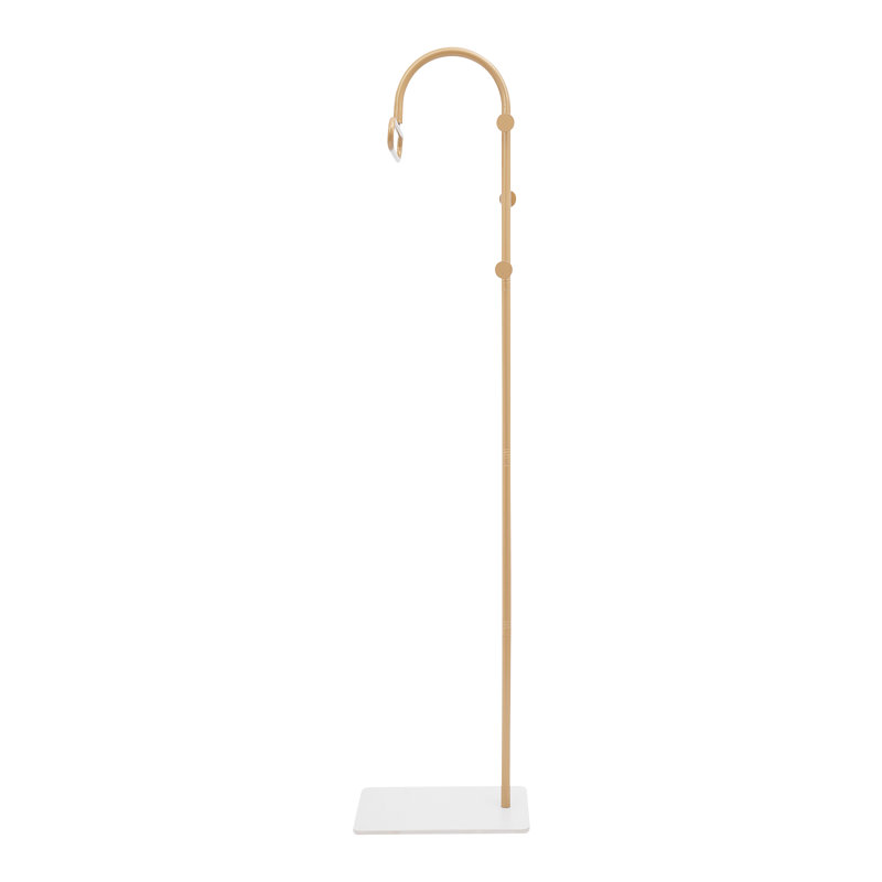 68.9" Freestanding Metal Coat Rack, Gold