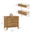 Ensemble de chambre à coucher 3 pièces avec lit et deux tables de chevet Lessio-623153423-623153421
