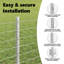 Fence Posts 11 Pcs U-Channel Steel-1412276248-1412276252