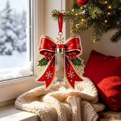Acrylic Christmas Style Wallet Ornament 10x8cm