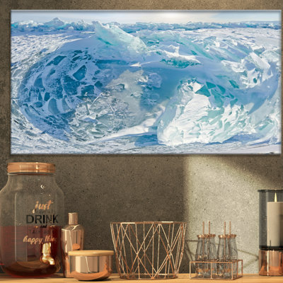 " Blue Ice Hummocks Panorama "
