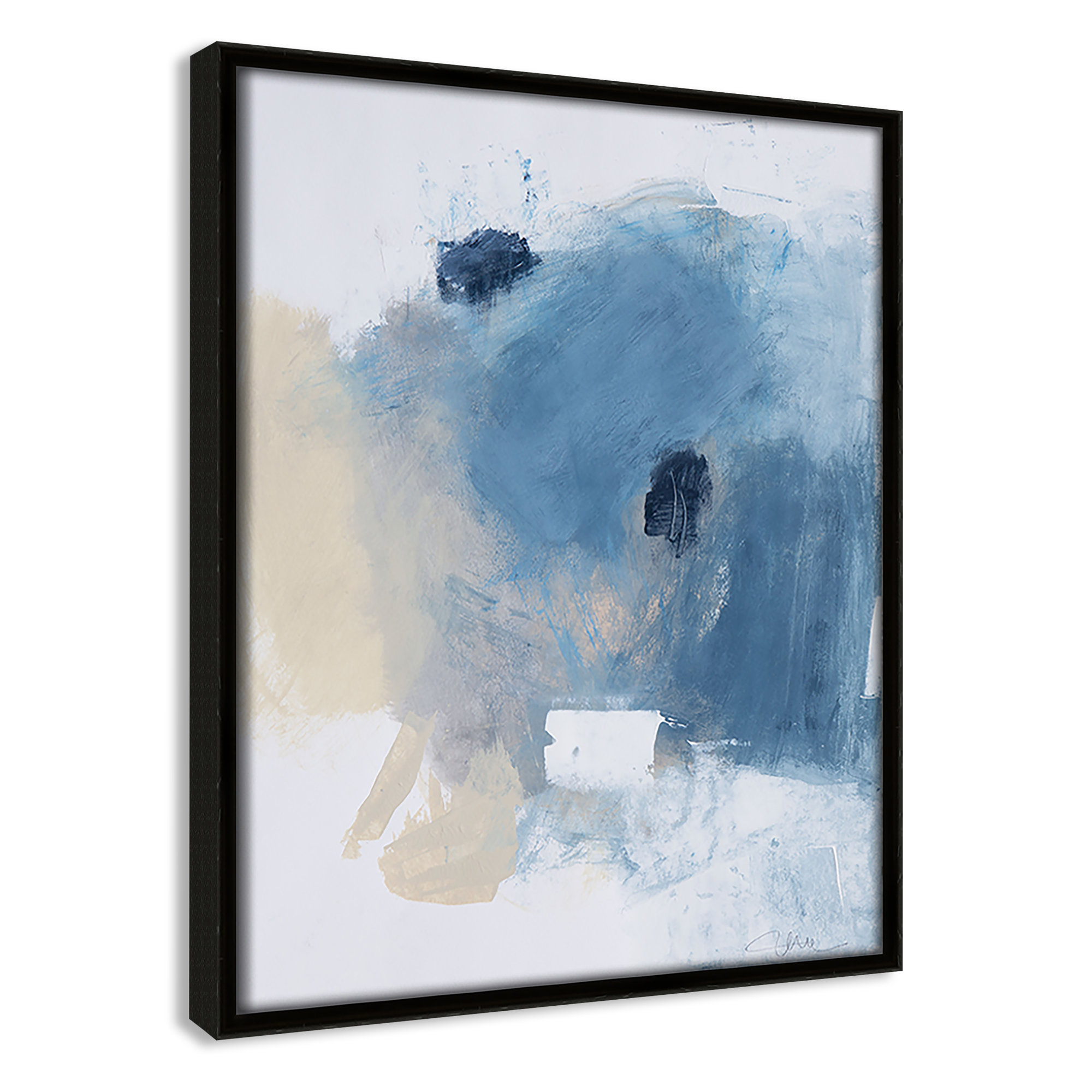 Coastal Carnival I Print by Casa Fine Arts, 11.5" H x 9.5" W x 2" D, No Mat, Espresso Floater Framed Canvas