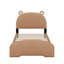 Lit plateforme tapissier simple avec tête de lit en forme d'ours-2106921886