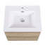 Meuble-lavabo mural en mélamine de 61 cm (24 po), aspect bois naturel, résistant à l'usure et aux égratignures, surface non poreuse et facile à nettoyer.-1823346538-1823346550
