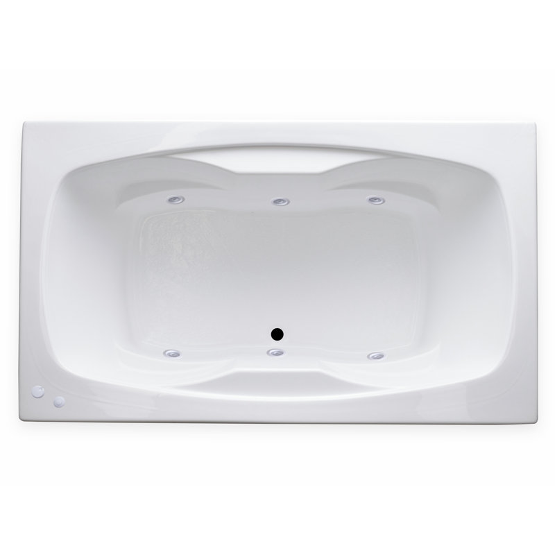 Baignoire de tourbillon à chute 72" x 42"