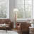 Halcyon 61" Traditional Pleated Floor Lamp with Wood Accent