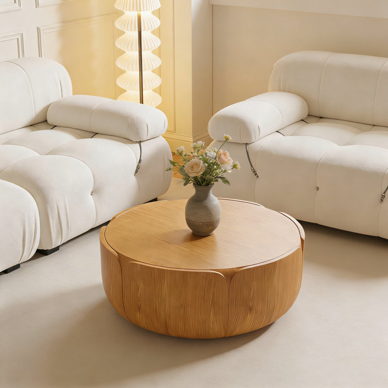 Table basse d'intérieur d'extérieur 35,63 ", Naturel