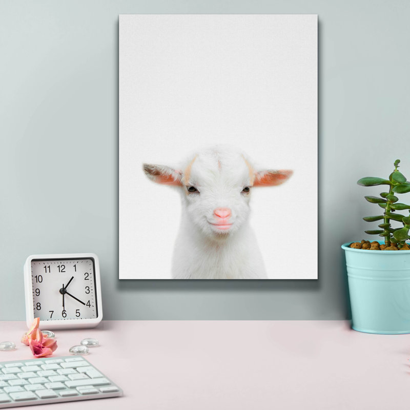 «Baby Goat» par Tai Prints, H 16 po x l 12 po x P 0,75 po