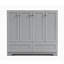 Meuble-lavabo gris rustique sans comptoir ni lavabo 48 po Rustic