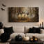 «Three Ghost Witches in Dark Forest», art mural sur toile-1255808643