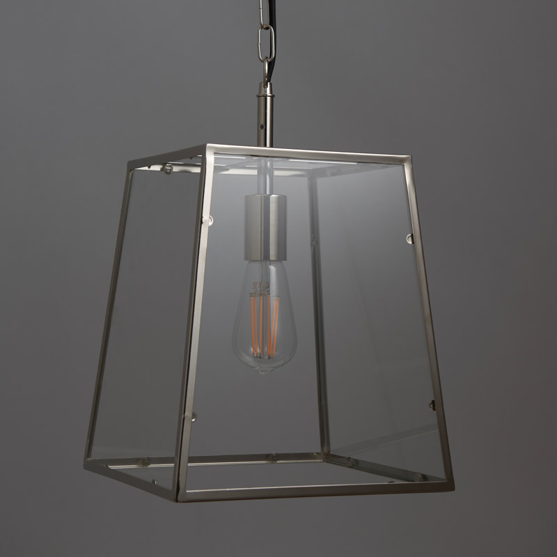 Norwalk 1 - Light Bright Nickel Lantern Pendant