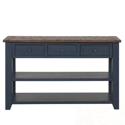 Rectangular Mateus with 3 Storage Drawers and 2 Shelves