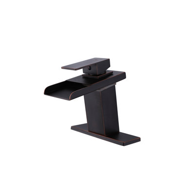 Single-Hole Single-handle Bathroom Faucet with Drain Assembly