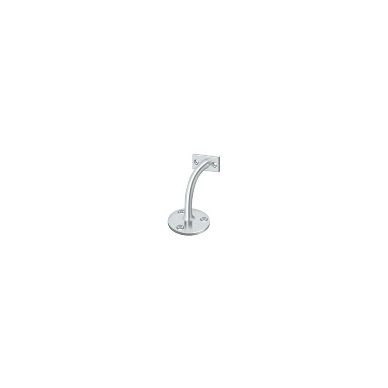 Deltana HRC175U3 Handrail Brackets, 3-1/4" Projection Light Duty in Polished Brass, Polished Chrome, 76" H x 41" W x 41" D