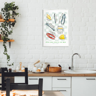 Modern French Bistro Wall Plaque, design by Chad Barrett
