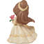 Figurine Precious Moments Disney La Belle et la Bête tenant une rose en verre 4,76 pouces