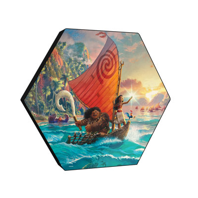 Disney (Moana) impression sur bois Knexagon
