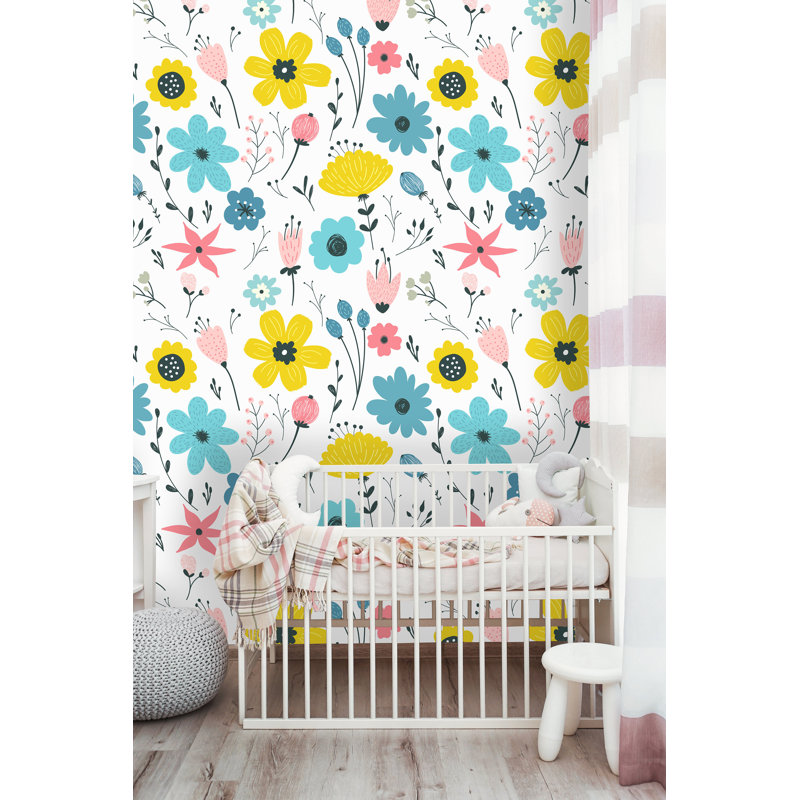 Rouleau de papier peint pelez et collez, paillettes et adhésives, Guadalupe, L 50 po x l 25 po