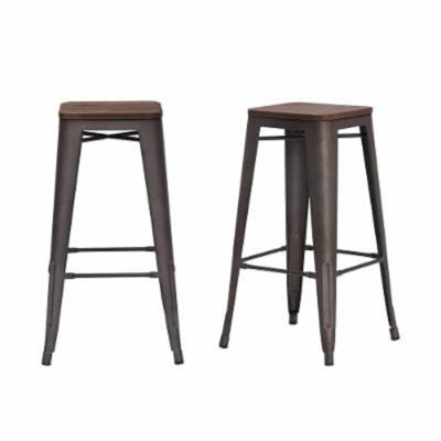 Akiya Counter Stool with Metal Frame