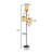 Bohemian Tree Floor Lamp with 3 Rattan Shades, RGB Dimmable Bulb & Foot Switch