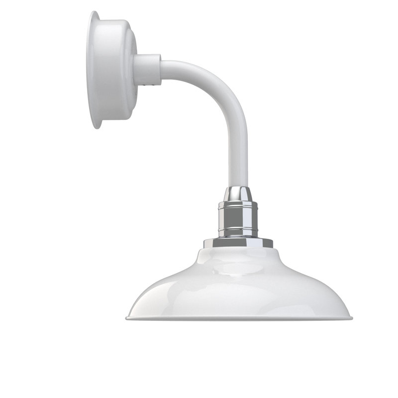 Paulina LED Barn Light, 22.25" H x 12" W x 16.88" D, White