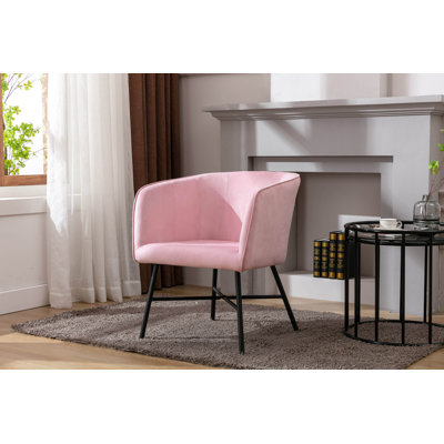 Daevin 17.34 " H Velvet Upholstered Armchair