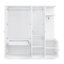 Armoire blanche avec miroir et rangement Max-120762749