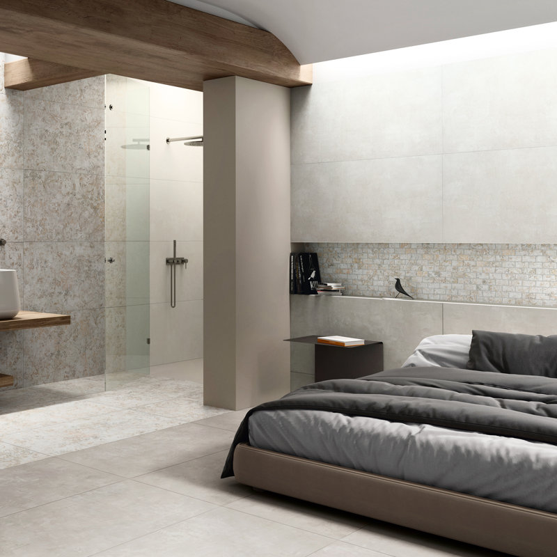 Pictura 23-1/2 In. X 47 In. Porcelain Floor And Wall Tile, White