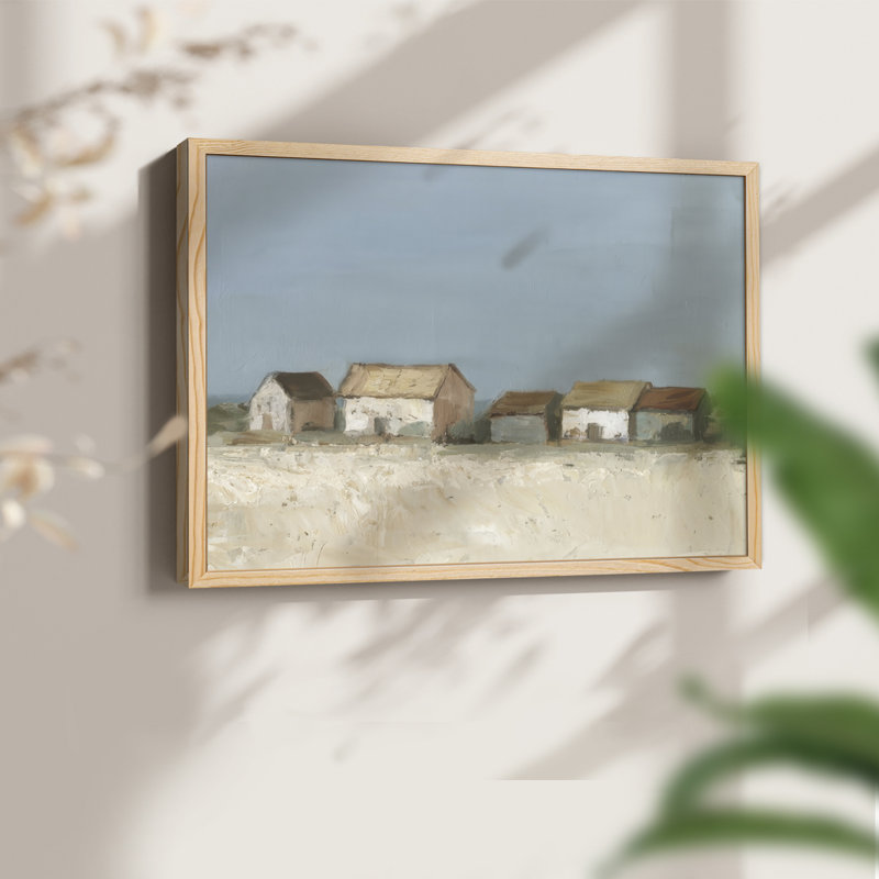 Seafront Shanties I -Framed Print - Restickable, Naturel, H 22 po x l 28 po