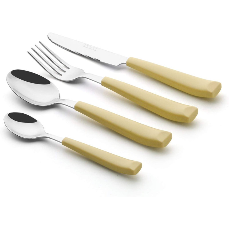 ANNOVA Stainless Steel Flatware Set - Service for 4, Yellow