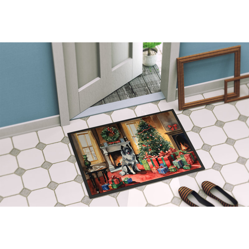Tapis d'entrée antidérapant Jazire, L 18 po x L 27 po