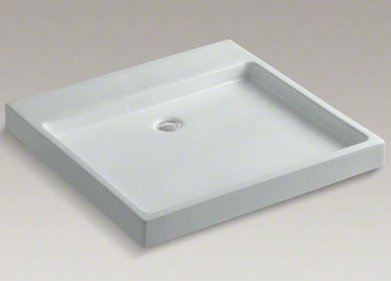 Purist® Ceramic Rectangular Drop-In Bathroom Sink, White, Single