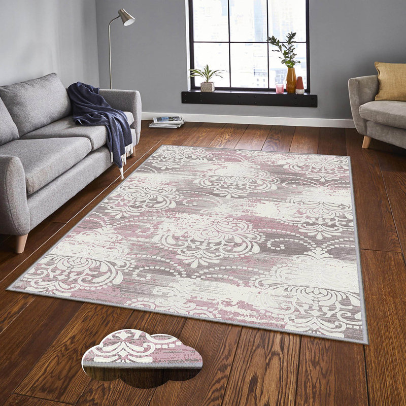 Premium 3D Printed Carpet, 4.6 x 7.2 Feet, 1% Polyester, .3 Inches Pile Height | Antibacterial, Non-Slip Underside, Machine Washable | Perfect for Living Room, Bedroom, and Kids' Play Areas, Durable & Stylish